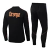 Netherlands 2026/27 Black Half Pull Tracksuit - Back View | KFCOOL