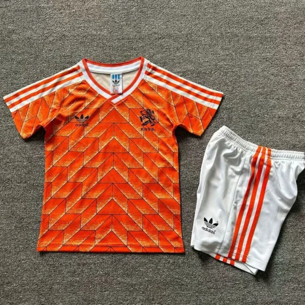 Netherlands 1988/89 Retro Home Kids Kit Fan Version - Front View | KFCOOL