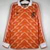 Netherlands 1988/89 Retro Home Long Sleeve Jersey Fan Version - Front View Netherlands 1988/89 Retro Home Long Sleeve Jersey Fan Version - Front View | KFCOOL