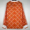 Netherlands 1988/89 Retro Home Long Sleeve Jersey Fan Version - Back View Netherlands 1988/89 Retro Home Long Sleeve Jersey Fan Version - Back View | KFCOOL