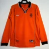 Netherlands 1998/99 Retro Home Long Sleeve Jersey Fan Version - Front View Netherlands 1998/99 Retro Home Long Sleeve Jersey Fan Version - Front View | KFCOOL