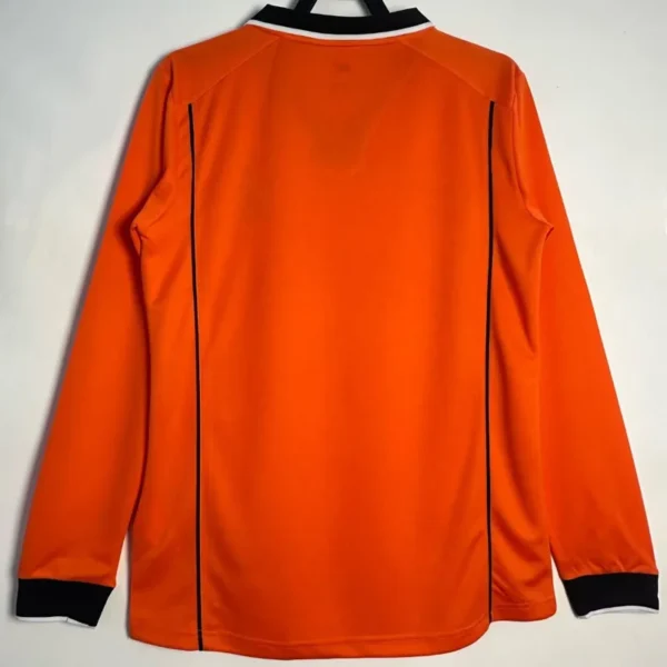 Netherlands 1998/99 Retro Home Long Sleeve Jersey Fan Version - Back View Netherlands 1998/99 Retro Home Long Sleeve Jersey Fan Version - Back View | KFCOOL
