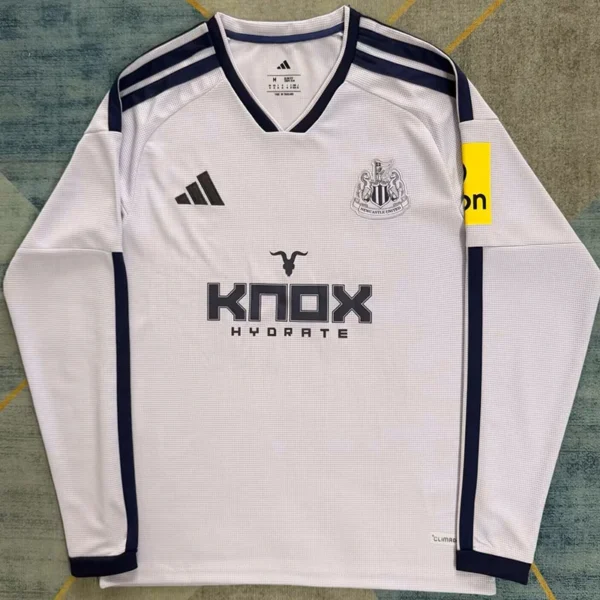 Newcastle United 2026/27 Third White Long Sleeve Jersey Fan Version - Front View | KFCOOL