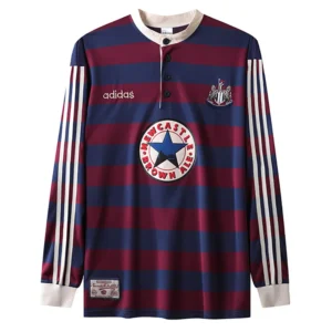 Newcastle United 1995/97 Retro Away Long Sleeve Jersey Fan Version - Front View Newcastle United 1995/97 Retro Away Long Sleeve Jersey Fan Version - Front View | KFCOOL