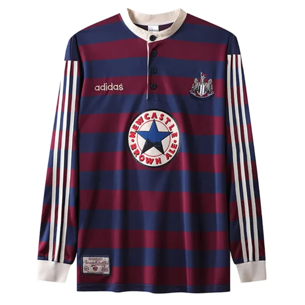 Newcastle United 1995/97 Retro Away Long Sleeve Jersey Fan Version - Front View Newcastle United 1995/97 Retro Away Long Sleeve Jersey Fan Version - Front View | KFCOOL