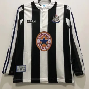 Newcastle United 1995/97 Retro Home Long Sleeve Jersey Fan Version - Front View Newcastle United 1995/97 Retro Home Long Sleeve Jersey Fan Version - Front View | KFCOOL