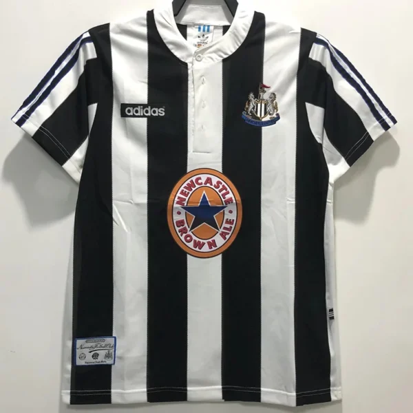 Newcastle United 1995/97 Retro Home Jersey Fan Version - Front View | KFCOOL