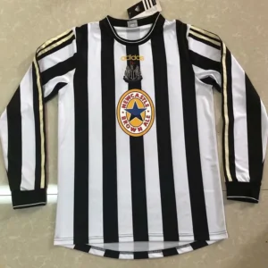 Newcastle United 1997/99 Retro Home Long Sleeve Jersey Fan Version - Front View Newcastle United 1997/99 Retro Home Long Sleeve Jersey Fan Version - Front View | KFCOOL