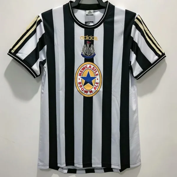 Newcastle United 1997/99 Retro Home Jersey Fan Version - Front View | KFCOOL