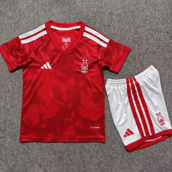 Nottingham Forest 2026/27 Home Kids Kit Fan Version - Front View | KFCOOL