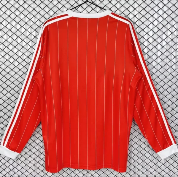 Nottingham Forest 1982/84 Retro Home Long Sleeve Jersey Fan Version - Back View | KFCOOL