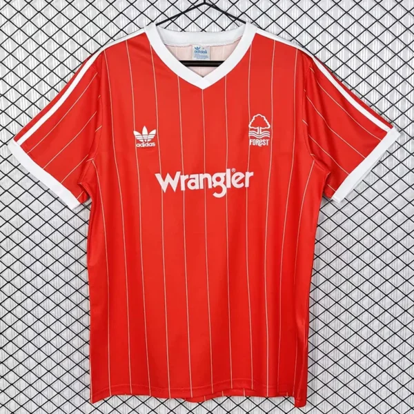 Nottingham Forest 1982/84 Retro Home Jersey Fan Version - Front View Nottingham Forest 1982/84 Retro Home Jersey Fan Version - Front View | KFCOOL