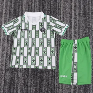 Nigeria 1994/95 Retro Away Kids Kit Fan Version - Front View | KFCOOL