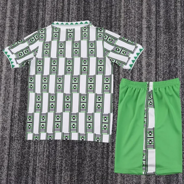 Nigeria 1994/95 Retro Away Kids Kit Fan Version - Back View Nigeria 1994/95 Retro Away Kids Kit Fan Version - Back View | KFCOOL