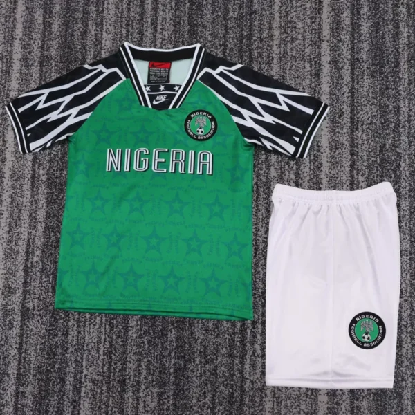 Nigeria 1994/95 Retro Home Kids Kit Fan Version - Front View Nigeria 1994/95 Retro Home Kids Kit Fan Version - Front View | KFCOOL