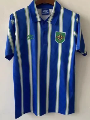 Northern Ireland 1992 Retro Away Jersey Fan Version - Front View | KFCOOL
