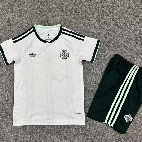 Northern Ireland 2026/27 Away Kids Kit Fan Version - Front View Northern Ireland 2026/27 Away Kids Kit Fan Version - Front View | KFCOOL
