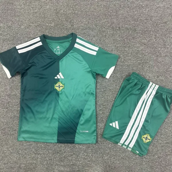 Northern Ireland 2026/27 Home Kids Kit Fan Version - Front View | KFCOOL