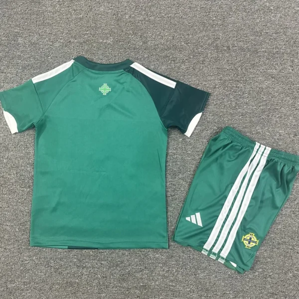 Northern Ireland 2026/27 Home Kids Kit Fan Version - Back View | KFCOOL