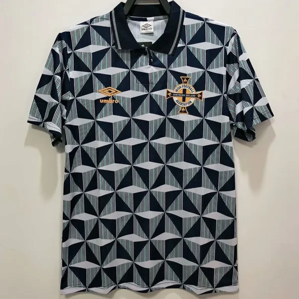 Northern Ireland 1990/92 Retro Away Jersey Fan Version - Front View | KFCOOL
