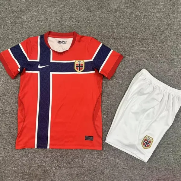 Norway 2026/27 Home Kids Kit Fan Version - Front View | KFCOOL