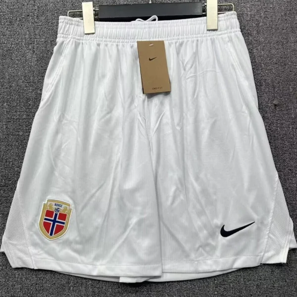 Norway 2026/27 Home White Shorts - Front View | KFCOOL