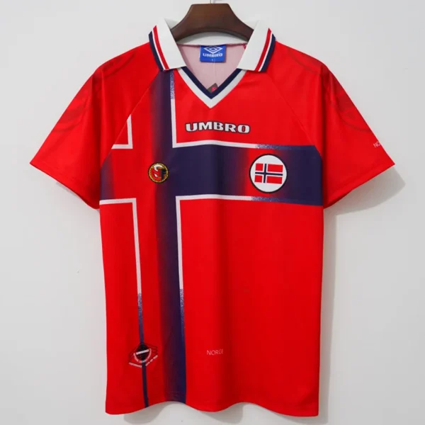 Norway 1997/98 Retro Home Jersey Fan Version - Front View | KFCOOL