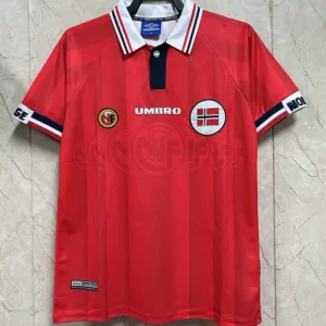 Norway 1998/99 Retro Home Jersey Fan Version - Front View Norway 1998/99 Retro Home Jersey Fan Version - Front View | KFCOOL