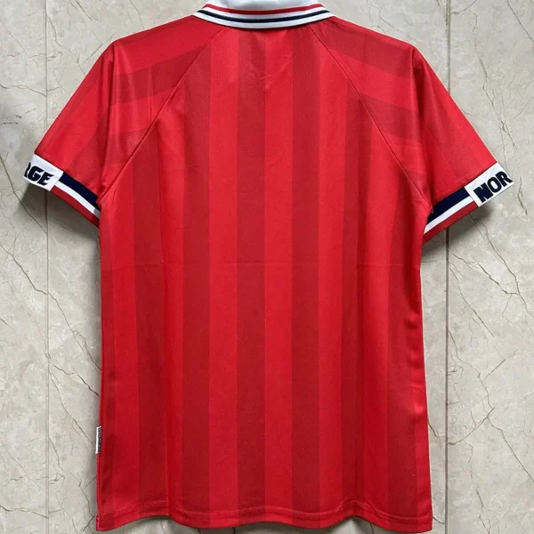 Norway 1998/99 Retro Home Jersey Fan Version - Back View | KFCOOL