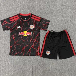 New York Red Bulls 2026/27 Home Red Kids Kit Fan Version - Front View | KFCOOL