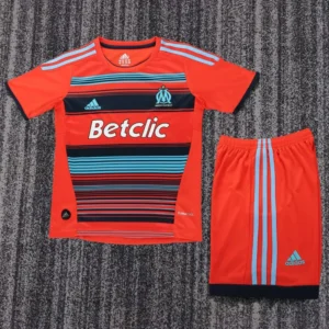 Marseille 2011/12 Retro Away Kids Kit Fan Version - Front View | KFCOOL