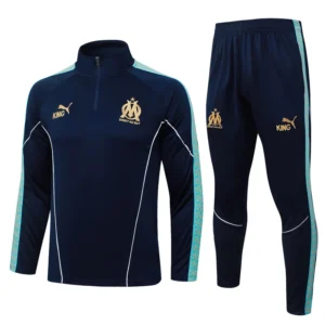 Marseille 2025/26 Half Pull Tracksuit - Front View Marseille 2025/26 Half Pull Tracksuit - Front View | KFCOOL