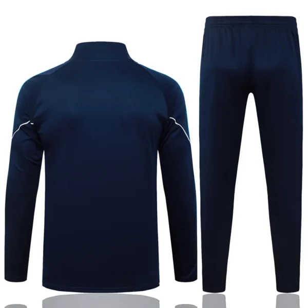 Marseille 2025/26 Half Pull Tracksuit - Back View - KFCool – Football Jerseys & Soccer Kits Store Marseille 2025/26 Half Pull Tracksuit - Back View | KFCOOL