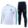 Marseille 2025/26 White Half Pull Tracksuit - Front View | KFCOOL