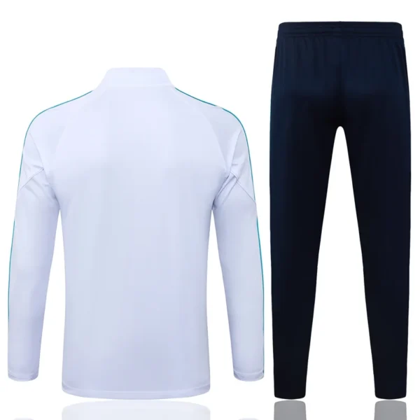 Marseille 2025/26 White Half Pull Tracksuit - Back View | KFCOOL