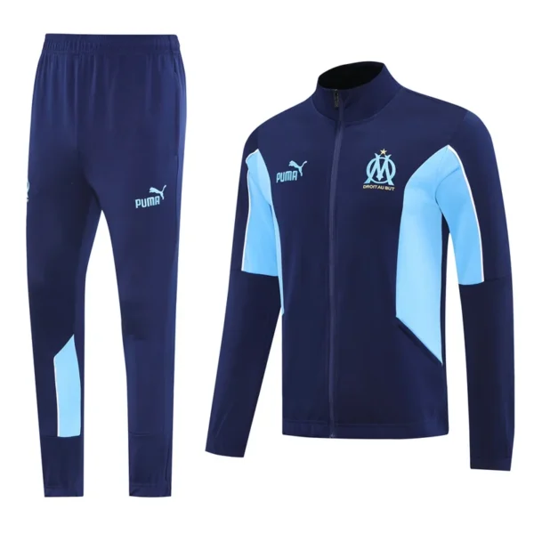 Marseille 2025/26 Jacket Tracksuit - Front View - KFCool – Football Jerseys & Soccer Kits Store Marseille 2025/26 Jacket Tracksuit - Front View | KFCOOL