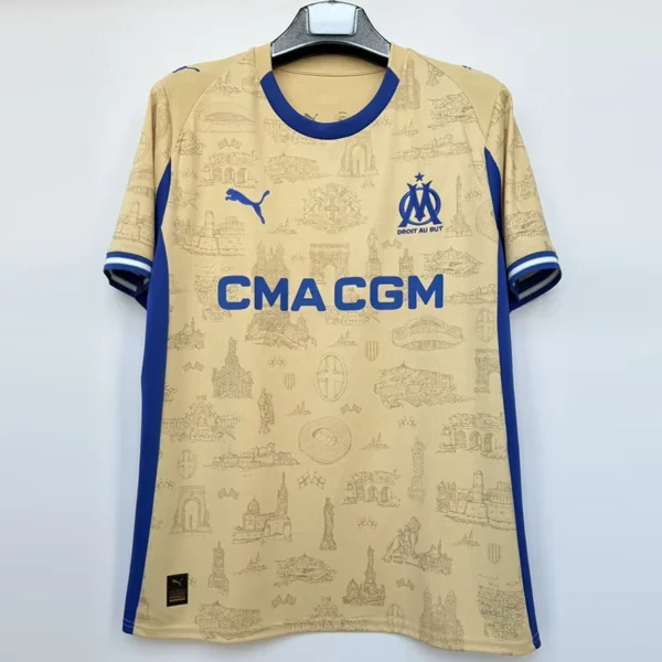 Marseille 2025/26 Jersey Fan Version - Front View | KFCOOL