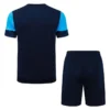 Marseille 2025/26 Royal Blue Training Short Suit - Back View | KFCOOL