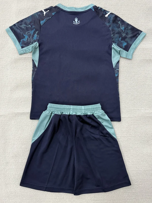 Marseille 2026/27 Away Kids Kit Fan Version - Back View | KFCOOL