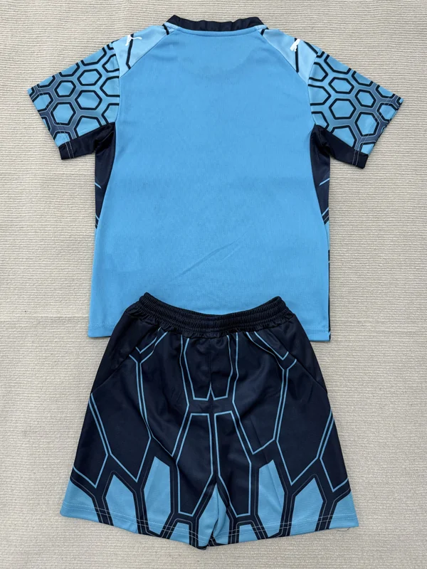 Marseille 2026/27 Goalkeeper Kids Kit Fan Version - Back View | KFCOOL