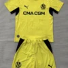 Marseille 2026/27 Goalkeeper Yellow Kids Kit Fan Version - Front View Marseille 2026/27 Goalkeeper Yellow Kids Kit Fan Version - Front View | KFCOOL