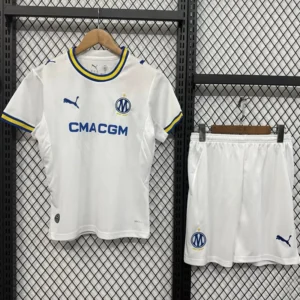 Marseille 2026/27 Home Kids Kit Fan Version - Front View Marseille 2026/27 Home Kids Kit Fan Version - Front View | KFCOOL