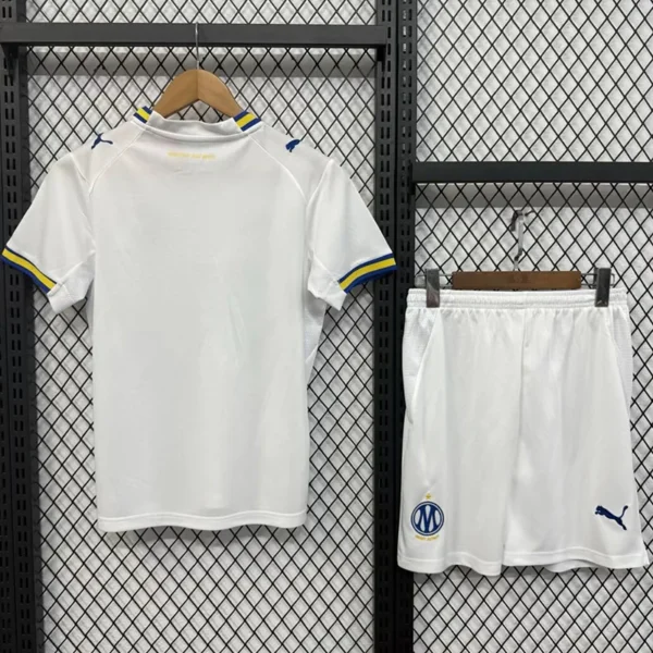 Marseille 2026/27 Home Kids Kit Fan Version - Back View Marseille 2026/27 Home Kids Kit Fan Version - Back View | KFCOOL