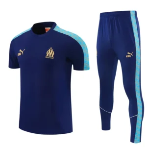 Marseille 2026/27 Short Sleeve Pants Suit - Front View Marseille 2026/27 Short Sleeve Pants Suit - Front View | KFCOOL