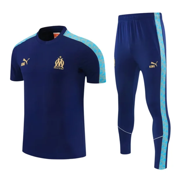 Marseille 2026/27 Short Sleeve Pants Suit - Front View | KFCOOL