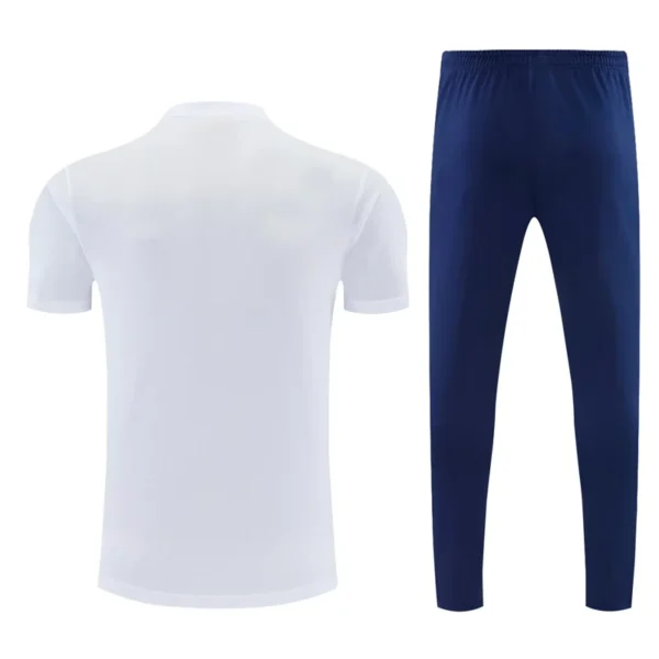 Marseille 2026/27 White Short Sleeve Pants Suit - Back View | KFCOOL