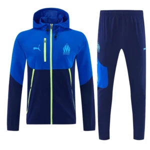 Marseille 2026/27 Royal Blue Windbreaker Suit - Front View | KFCOOL