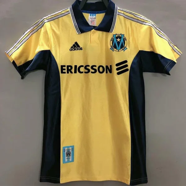 Marseille 1998/99 Retro Away Yellow Jersey Fan Version - Front View | KFCOOL