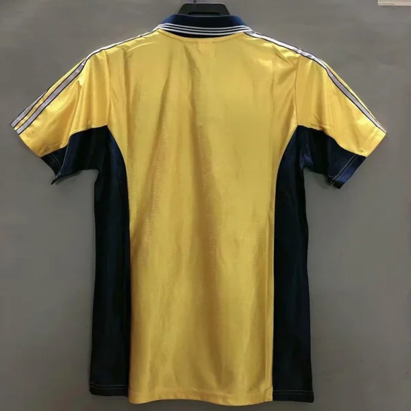 Marseille 1998/99 Retro Away Yellow Jersey Fan Version - Back View | KFCOOL