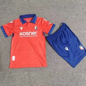 Osasuna 2026/27 Home Kids Kit Fan Version - Front View Osasuna 2026/27 Home Kids Kit Fan Version - Front View | KFCOOL